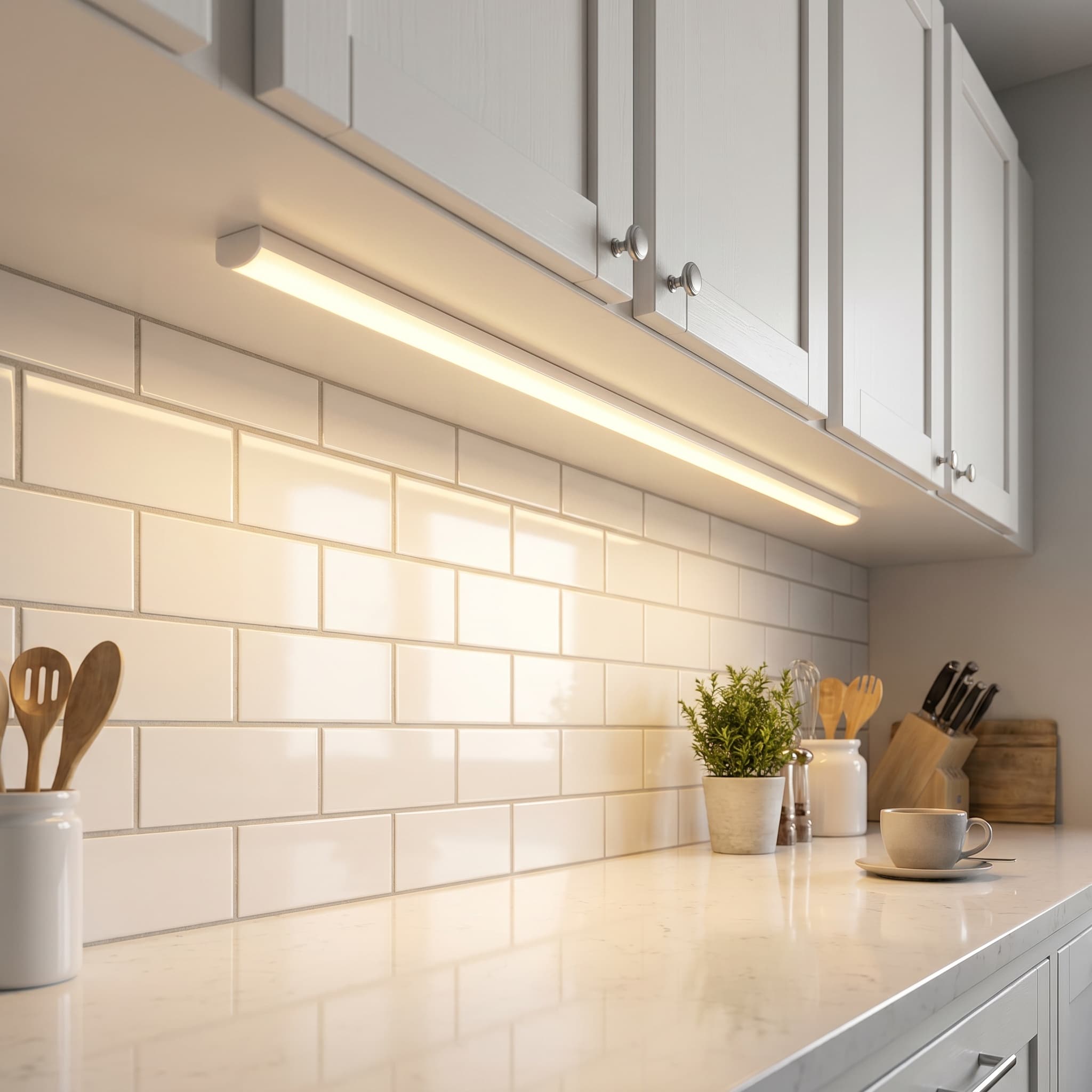 Under-cabinet LED task lighting
