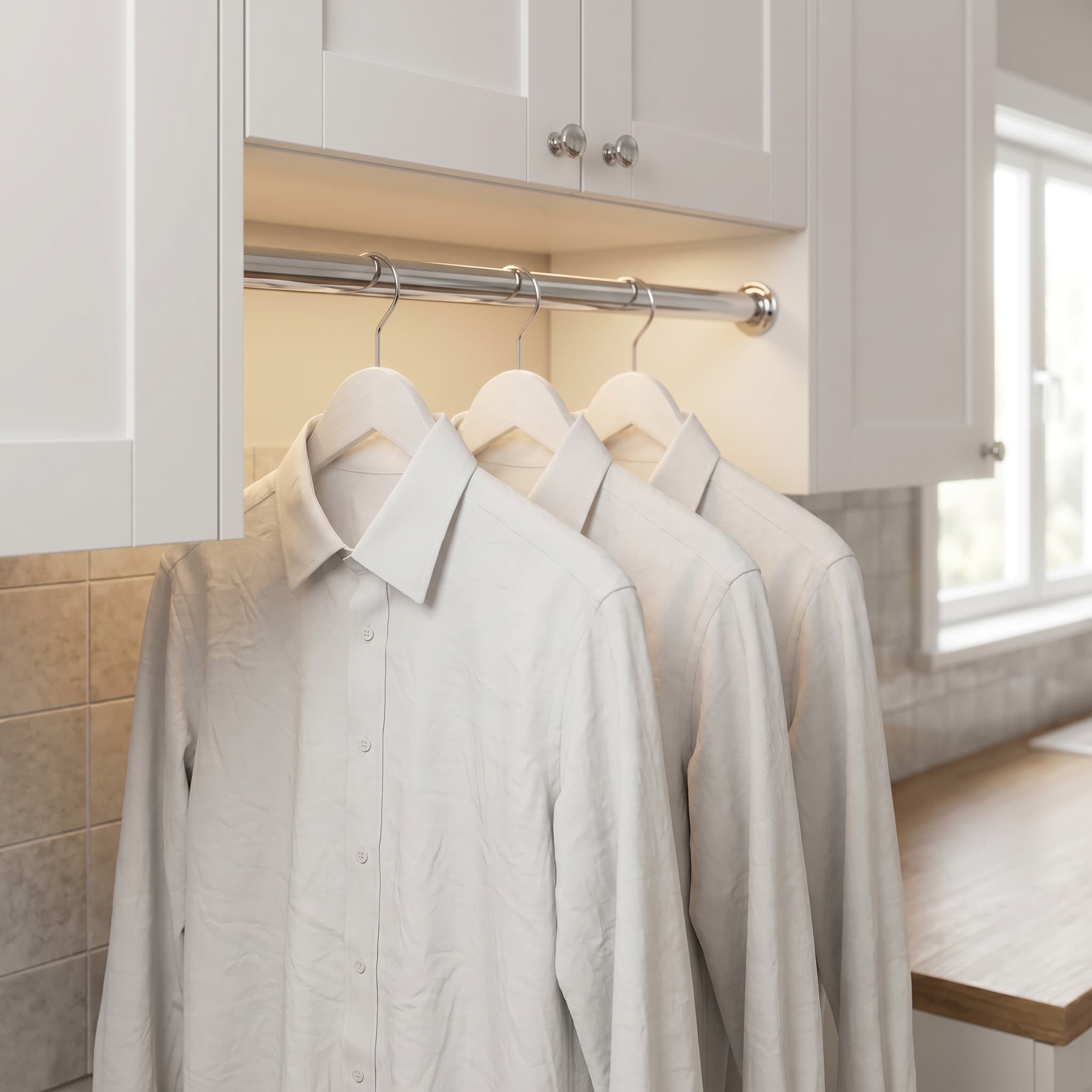 Hang-to-dry garment rod